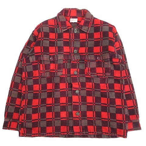 60 S チャンピオン Champion チェック シャツ カットソー 長袖 厚手 オールド ヴィンテージ ビンテージ M マルチ メンズ ４ メンズ 026 ベクトルパーク