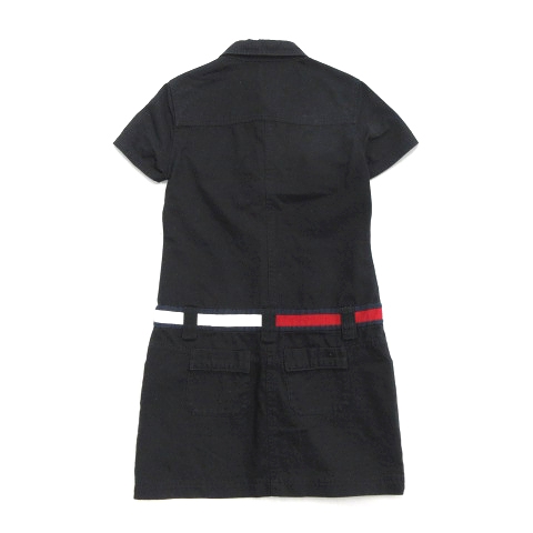 トミーガール Tommy Girl ワンピース カットソー ベルト ロゴ 刺繍 S 黒 レディース ５ 026 ベクトルパーク