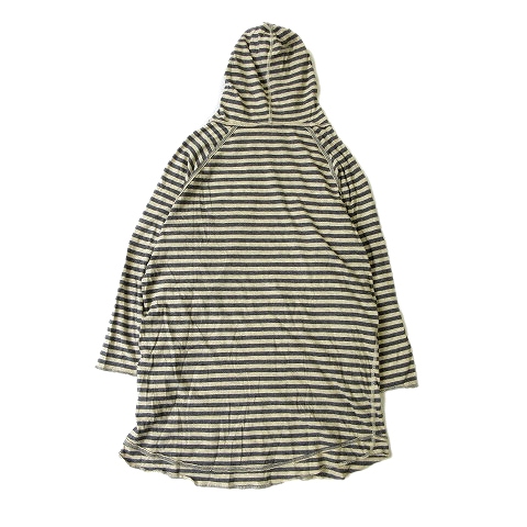 12ss ノンネイティブ Nonnative ボーダー パーカー カットソー 七分袖 Dweller Hooded Pullover Qs C L Marble Border Jersey Nn C2115 サイズ0 ベージュ グレー メンズ ６ メンズ 026 ベクトルパーク