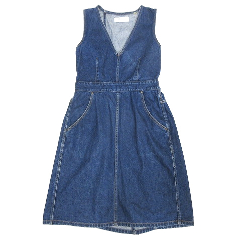トーガ Toga Archives デニム ノースリーブ ロング ワンピース カットソー Vネック Ta62 Fh0 M インディゴ レディース 7 レディース 026 ベクトルパーク