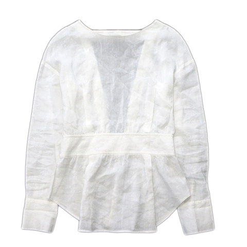 18SS ウーア Uhr OPEN-BACK SHIRT オープンバック シャツ ブラウス 