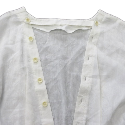 18SS ウーア Uhr OPEN-BACK SHIRT オープンバック シャツ ブラウス 