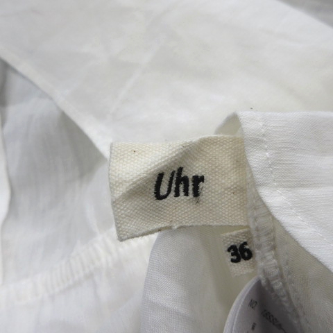 18SS ウーア Uhr OPEN-BACK SHIRT オープンバック シャツ ブラウス 