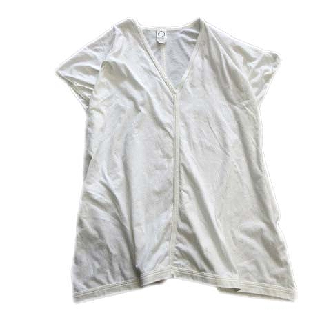 18ss オープロジェクト O Project Frenchsleeve Wide T Shirt フレンチスリーブ ワイド Tシャツ カットソー 無地 白 オフホワイト メンズ レディース 026 ベクトルパーク