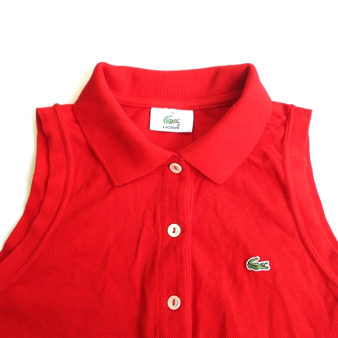ラコステ　ノースリーブ　ポロシャツ ラコステ LACOSTE ノースリーブポロシャツ （ブラック