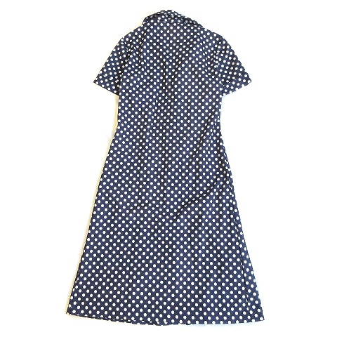 シアーズ Sears ドット ワンピース カットソー 半袖 ストレッチ 10 紺 白 レディース ５ レディース 026 ベクトルパーク