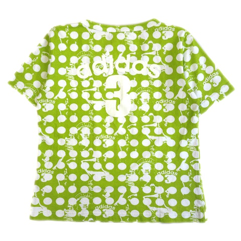 アディダス Adidas ドット ロゴ総柄 ナンバリング Tシャツ カットソー 半袖 スポーツウェア 丸首 M 黄緑 白 レディース 9 レディース 026 ベクトルパーク アディダス Adidas ドット ロゴ総柄 ナンバリング Tシャツ カットソー 半袖 スポーツウェア 丸首 M 黄緑 白 レディース 9 レディース 026 ベクトルパーク