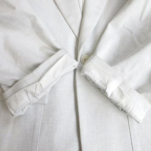 エトセンス Ethosens インディゴ染め オーバーサイズ チェスター コート ビッグシルエット ロング ジャケット 白 ホワイト メンズ メンズ 026 ベクトルパーク