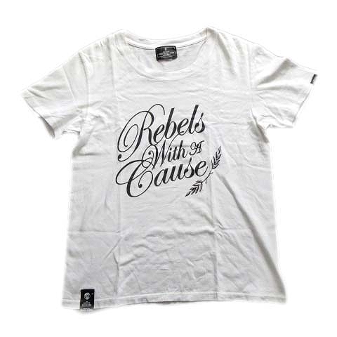 ルードギャラリー Rude Gallery Black Rebel メッセージ プリント Tシャツ カットソー 白 黒 メンズ 10 026 ベクトルパーク