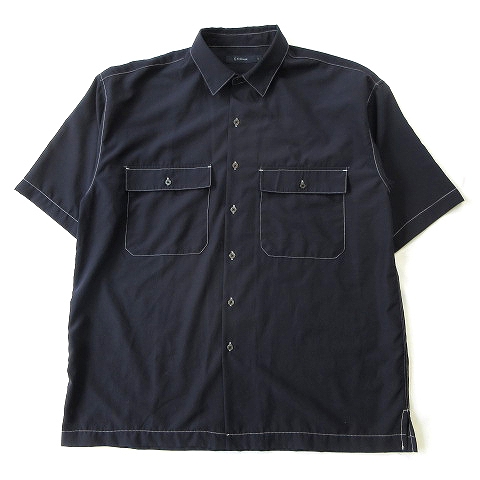 美品 レイジブルー Rageblue シャツ カットソー 半袖 ステッチ ボックスシルエット Rb0045mc サイズl 紺 ネイビー メンズ メンズ 026 ベクトルパーク