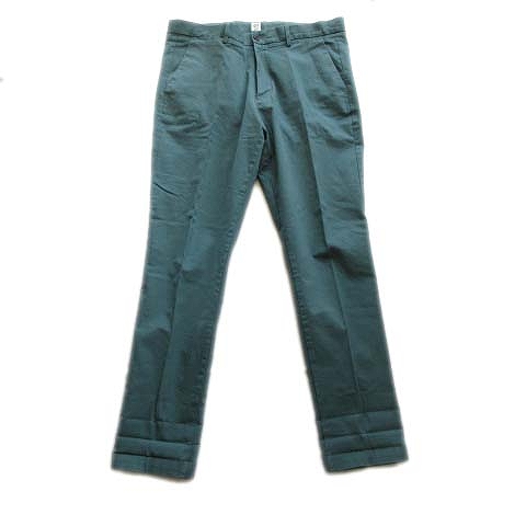 ギャップ Gap スキニー パンツ スラックス 無地 大きいサイズ 36 32 緑 メンズ 10 026 ベクトルパーク