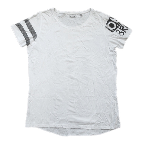 ディーゼル Diesel Only The Brave 78 プリント Tシャツ カットソー 半袖 S 白 ホワイト 黒 ブラック メンズ 国内正規 10 メンズ 026 ベクトルパーク