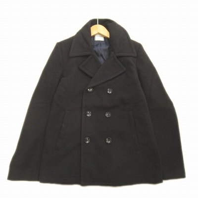 ブラウニー Browny ピーコート Pコート ブルゾン ジャケット アウター S ブラック 黒 メンズ 5 10 メンズ 026 ベクトルパーク