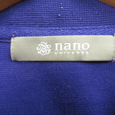 ナノユニバース Nano Universe オーバーサイズ ポロシャツ カットソー 半袖 ストレッチ Num91css026c0 ｍ パープル 紫 メンズ 13 10 メンズ 026 ベクトルパーク