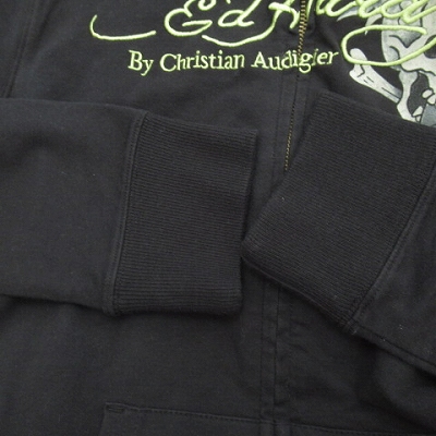 エドハーディー Ed Hardy LOVE DIE HARD&ROSES スカル パーカー