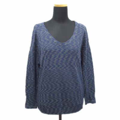ロキシー Roxy クルーネック ニット カットソー 長袖 M ブルー グレー レディース 13 11 メンズ 026 ベクトルパーク ロキシー Roxy クルーネック ニット カットソー 長袖 M ブルー グレー レディース 13 11 メンズ 026 ベクトルパーク