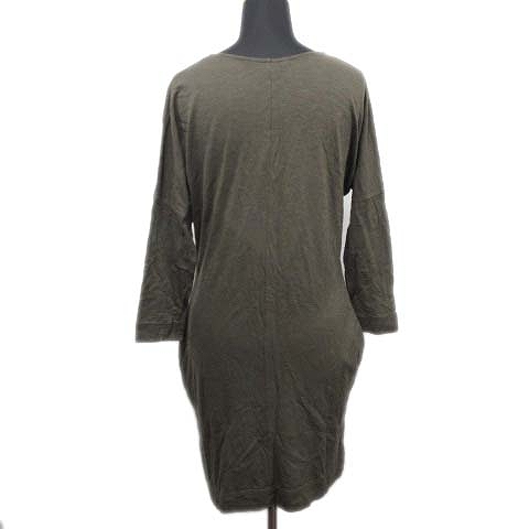 ユニクロ Uniqlo コステロ タグリアピエトラ Costello liapietra ワンピース カットソー スリットネック コラボ L 深緑 レディース 026 ベクトルパーク