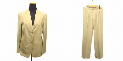 ブルックスブラザーズ Brooks Brothers パンツ スーツ セットアップ テーラードジャケット シングル 2b スラックス トラウザー 9 ベージュ レディース 5 11 レディース 026 ベクトルパーク