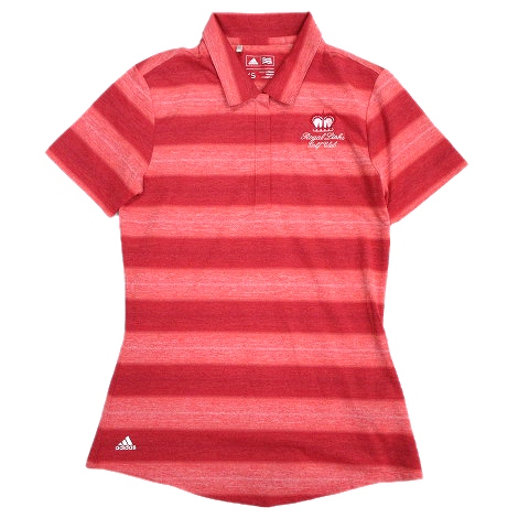美品 アディダス ゴルフ Adidas Golf スポーツウェア ポロシャツ カットソー 半袖 ロゴ 刺繍 Xs 赤 ピンク レディース 11 レディース 026 1094 ベクトルパーク