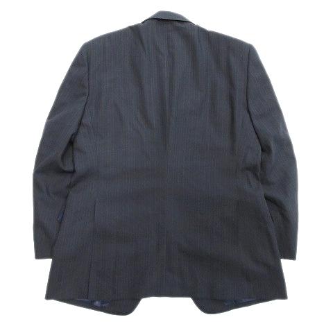 バーバリー ロンドン Burberry London ストライプ テーラード ジャケット ブレザー ウール 背抜き 春夏 Ab4 紺 ネイビー メンズ 11 メンズ 026 ベクトルパーク