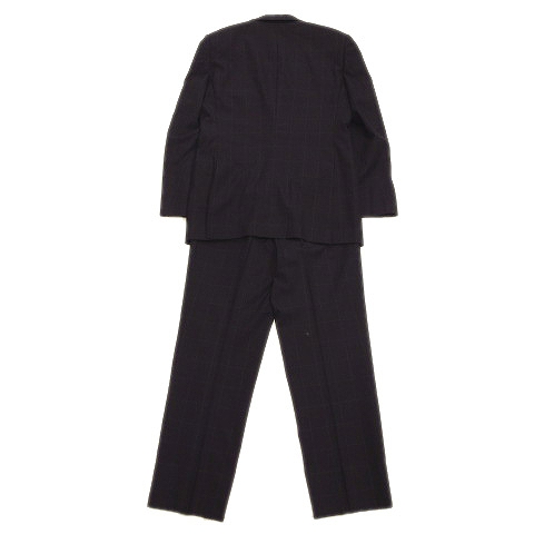 タケオキクチ Takeo Kikuchi チェック ウール スーツ セットアップ ジャケット パンツ スラックス 背抜き Jf070 jd 3 黒 ブラック メンズ 11 メンズ 026 ベクトルパーク