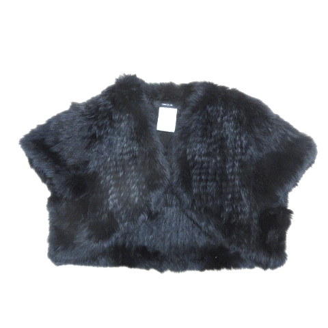コムサイズム Comme Ca Ism ラビットファー ボレロ ショート 羽織り 毛皮 パーティー 黒 ブラック レディース 17 レディース 026 ベクトルパーク