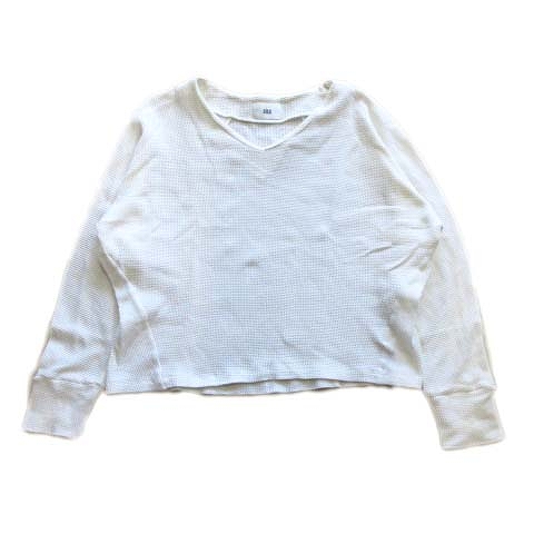 シロ Siro サーマル ワイド Tシャツ カットソー 長袖 ワッフル Vネック M 白 レディース 12 026 ベクトルパーク