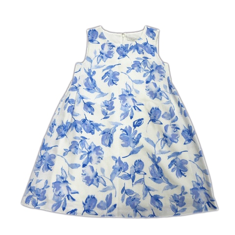 未使用品 マーキュリーデュオ Mercuryduo 花柄 ノースリーブ ワンピース フレア カットソー S 白 青 レディース 12 026 ベクトルパーク