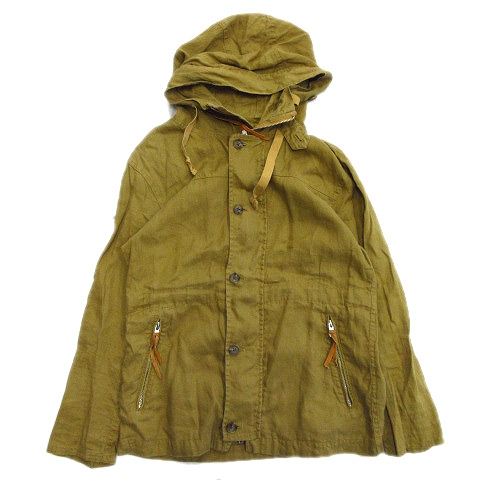 美品 ジャーナルスタンダード Journal Standard リネン フード ジップアップ パーカー ジャケット ブルゾン 12 011 600 60 1 0 M 茶 ブラウン系 メンズ 12 メンズ 026 ベクトルパーク