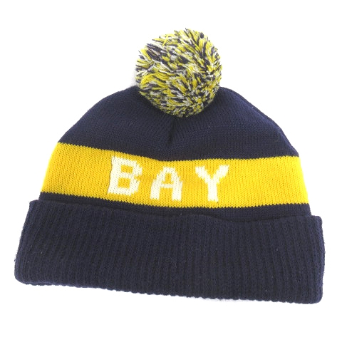 美品 ポールスミスジーンズ Paul Smith Jeans Dragon Bay ウール ポンポン ニット帽 帽子 キャップ F 紫 黄 白 メンズ レディース 12 メンズ レディース 026 ベクトルパーク