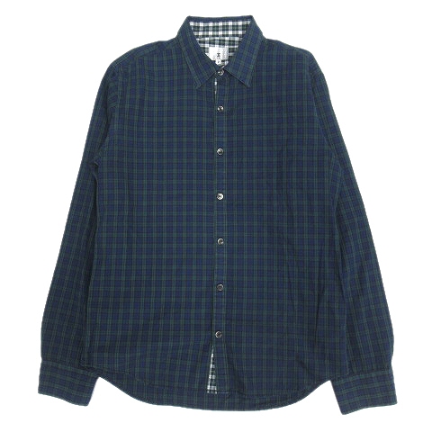 タケオキクチ Takeo Kikuchi チェック シャツ カットソー 長袖 2 緑 紺 青 メンズ 12 メンズ 026 ベクトルパーク