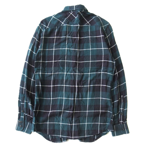 美品 ディーゼル Diesel チェック シャツ カットソー 長袖 Xs 緑 紺 白 メンズ 12 メンズ 026 ベクトルパーク