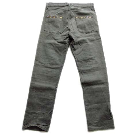 レアセル Rehacer 花柄切替 デニム パンツ ジーンズ ダメージ リペア加工 Rhss 025 L グレー メンズ 12 026 ベクトルパーク