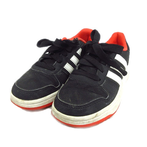 アディダス Adidas サイドライン スニーカー シューズ 靴 6067 cm 黒 白 オレンジ キッズ ジュニア 11 キッズ 026 ベクトルパーク