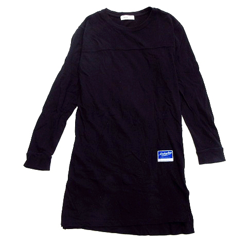 モンキータイム Monkey Time アローズ メッシュ ワンピース カットソー 長袖 1 黒 ブラック レディース 12 026 ベクトルパーク