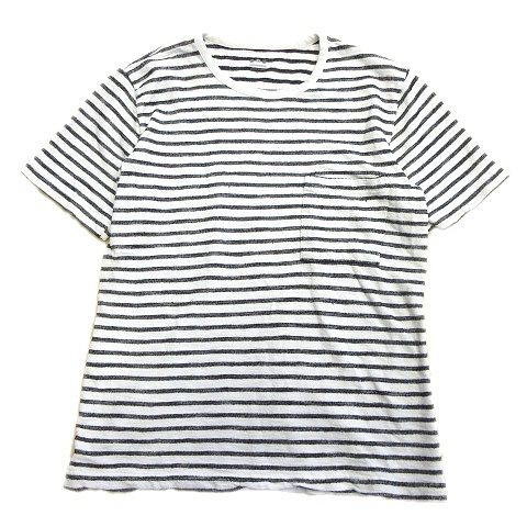 スリードッツ Three Dots ボーダー タオル地 Tシャツ カットソー M 白 黒 メンズ 12 メンズ 026 ベクトルパーク スリードッツ Three Dots ボーダー タオル地 Tシャツ カットソー M 白 黒 メンズ 12 メンズ 026 ベクトルパーク