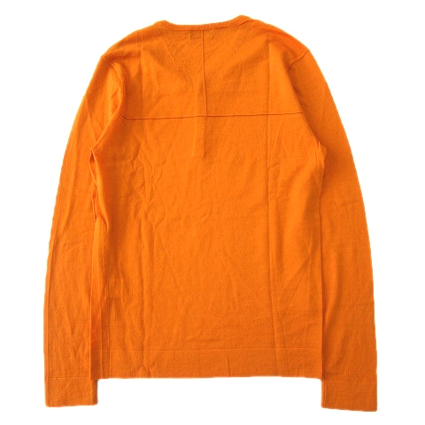 美品 ジョセフオム Joseph Homme ウール ヘンリーネック ニット セーター カットソー 長袖 無地 46 オレンジ メンズ 12 メンズ 026 ベクトルパーク
