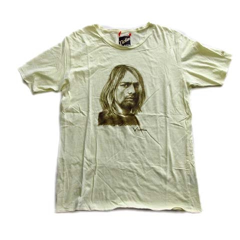 ヴィクティム Victim カートコバーン Tシャツ カットソー ニルヴァーナ Nirvana プリント グランジ ロック Xl 黄 メンズ 12 026 ベクトルパーク