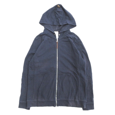 ビズビム Visvim Luxsic スウェット パーカー ディアスキン レザー 持ち手 M 紺 ネイビー メンズ 12 メンズ 026 ベクトルパーク