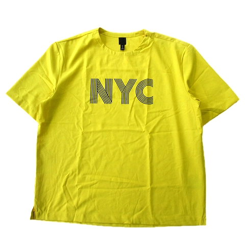 未使用品 エイチ エム H M Nyc ビックシルエッド オーバーサイズ カットソー 半袖 ストレッチ 丸首 Xl 黄 イエロー メンズ メンズ 026 ベクトルパーク