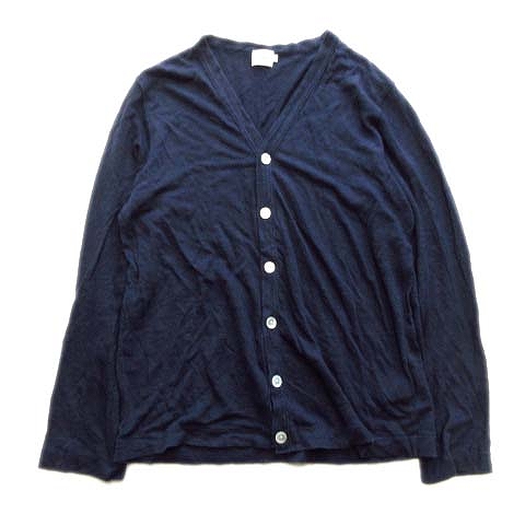 リネン Rinen リネンカーディガン カットソー 無地 1 ネイビー メンズ 12 026 ベクトルパーク