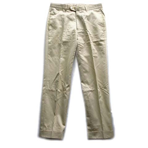 トゥモローランド Tomorrowland パンツ スラックス コットントラウザー ダブル 無地 44 ベージュ メンズ 12 026 ベクトルパーク