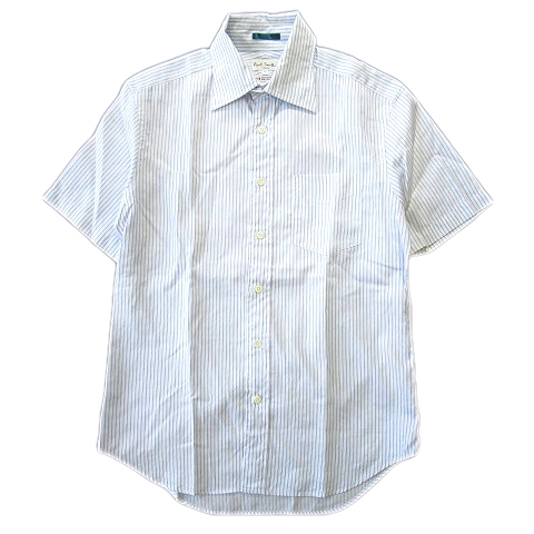 ポールスミス Paul Smith ストライプ シャツ カットソー 半袖 M 白 青 メンズ 12 メンズ 026 ベクトルパーク