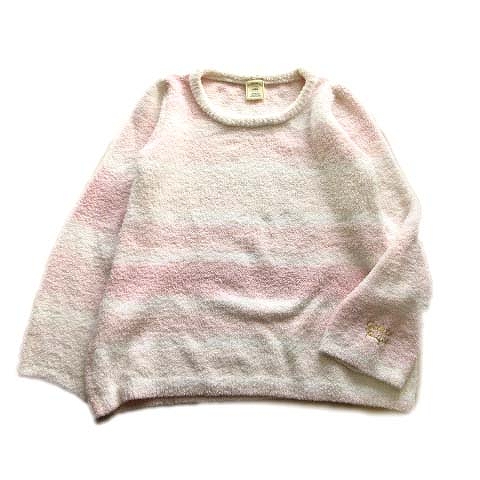 ジェラートピケ Gelato Pique ジェラピケ パウダーグラデボーダープルオーバー パジャマ ルームウェア カットソー F ピンク レディース １ 026 ベクトルパーク