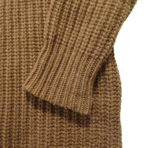 美品 トゥデイフル Todayful ウール タートルネック ニット ワンピース カットソー 長袖 無地 サイズ38 茶 ブラウン レディース 12 レディース 026 ベクトルパーク