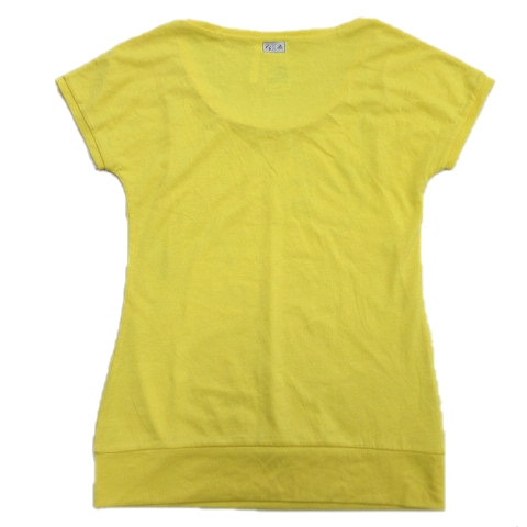 美品 アディダス Adidas ロゴ Tシャツ カットソー クルーネック P247 M 黄 イエロー レディース 1 レディース 026 ベクトルパーク