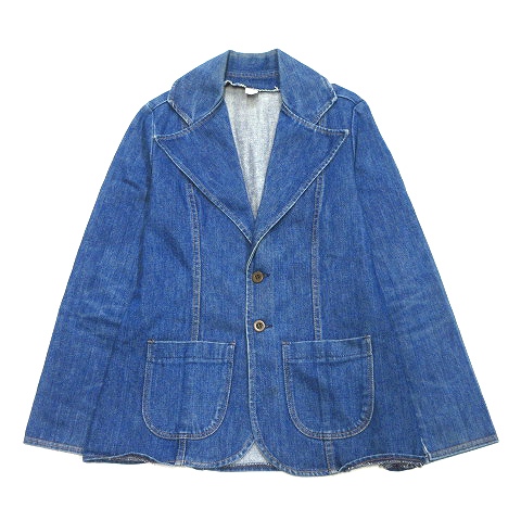 ラングラー Wrangler デニム テーラード ジャケット ブレザー ジージャン 2b 背抜き Usa製 L 青 ブルー メンズ 026 ベクトルパーク ラングラー Wrangler デニム テーラード ジャケット ブレザー ジージャン 2b 背抜き Usa製 L 青 ブルー メンズ 026 ベクトルパーク
