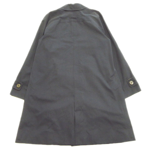 美品 バーバリーズ ブルーレーベル Burberrys Blue Label オールド ヴィンテージ ステンカラー コート ジャケット ブルゾン アウター チェック ライナー付き 38 紺 ネイビー レディース レディース 026 ベクトルパーク