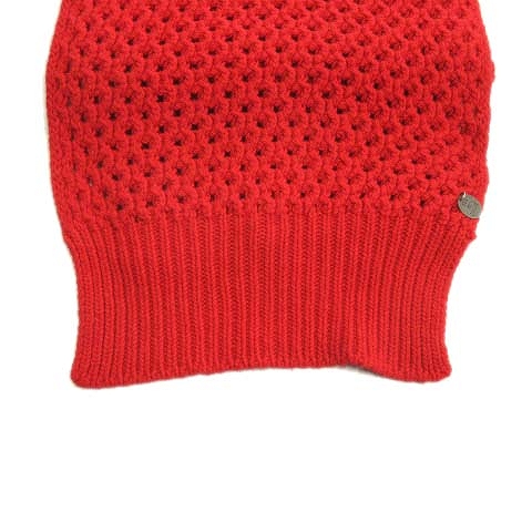 シーバイクロエ SEE BY CHLOE かぎ編み ニット マフラー リブ ロゴ  