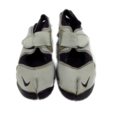 ナイキ Nike 00年製 エアリフト Air Rift サンダル スリッポン スニーカー タビ 足袋 シューズ 靴 001 オールド ビンテージ 28cm グレー 黒 メンズ ３ 026 ベクトルパーク